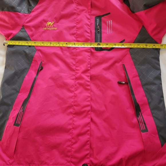 Outdoor Diamond Candy Sport Windbreaker Raincoat Jacket XS Hiking Full Zip Retro - Picture 13 of 15
